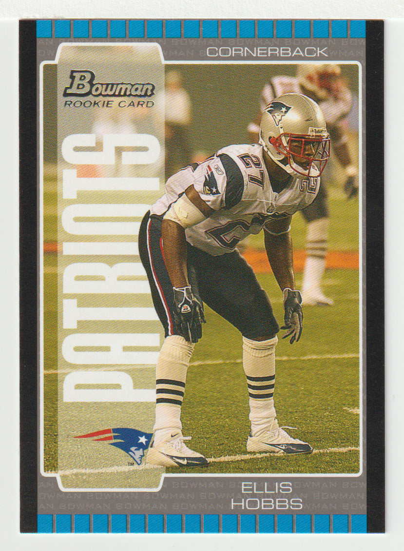 Ellis Hobbs RC - New England Patriots (NFL Football Card) 2005 Bowman # 201 Mint