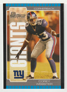 Corey Webster RC - New York Giants (NFL Football Card) 2005 Bowman # 213 Mint