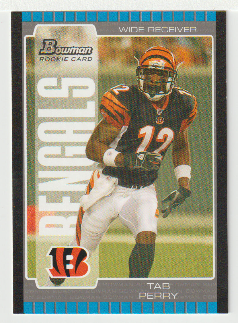 Tab Perry RC - Cincinnati Bengals (NFL Football Card) 2005 Bowman # 215 Mint