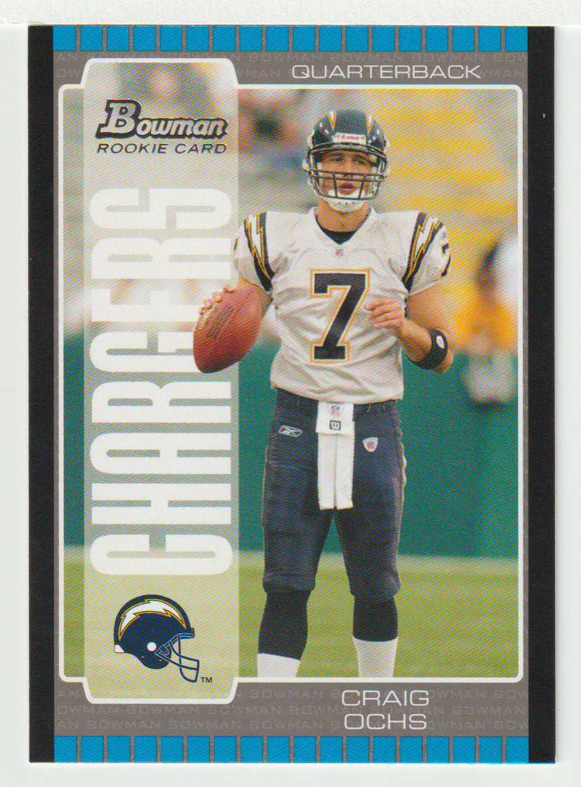 Craig Ochs RC - San Diego Chargers (NFL Football Card) 2005 Bowman # 238 Mint