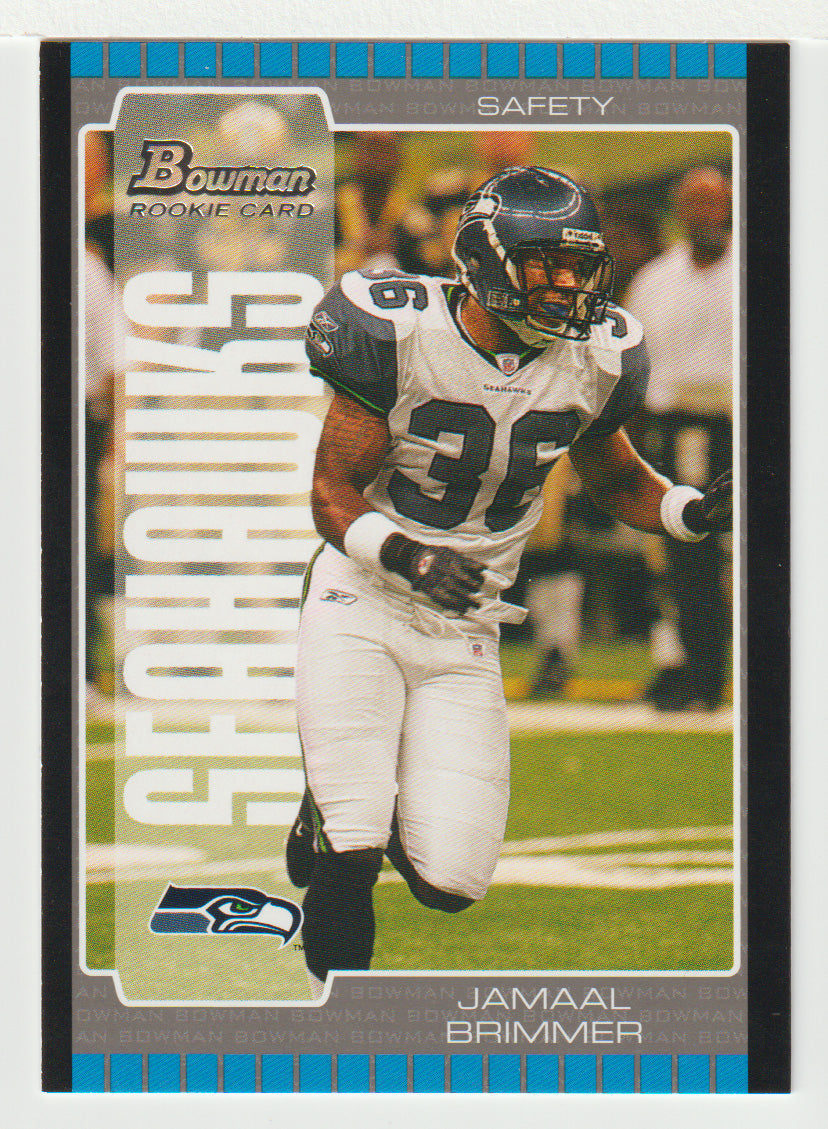 Jamaal Brimmer RC - Seattle Seahawks (NFL Football Card) 2005 Bowman # 244 Mint