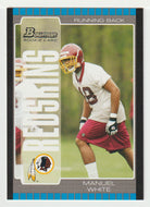 Manuel White RC - Washington Redskins (NFL Football Card) 2005 Bowman # 248 Mint