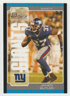 James Butler RC - New York Giants (NFL Football Card) 2005 Bowman # 251 Mint