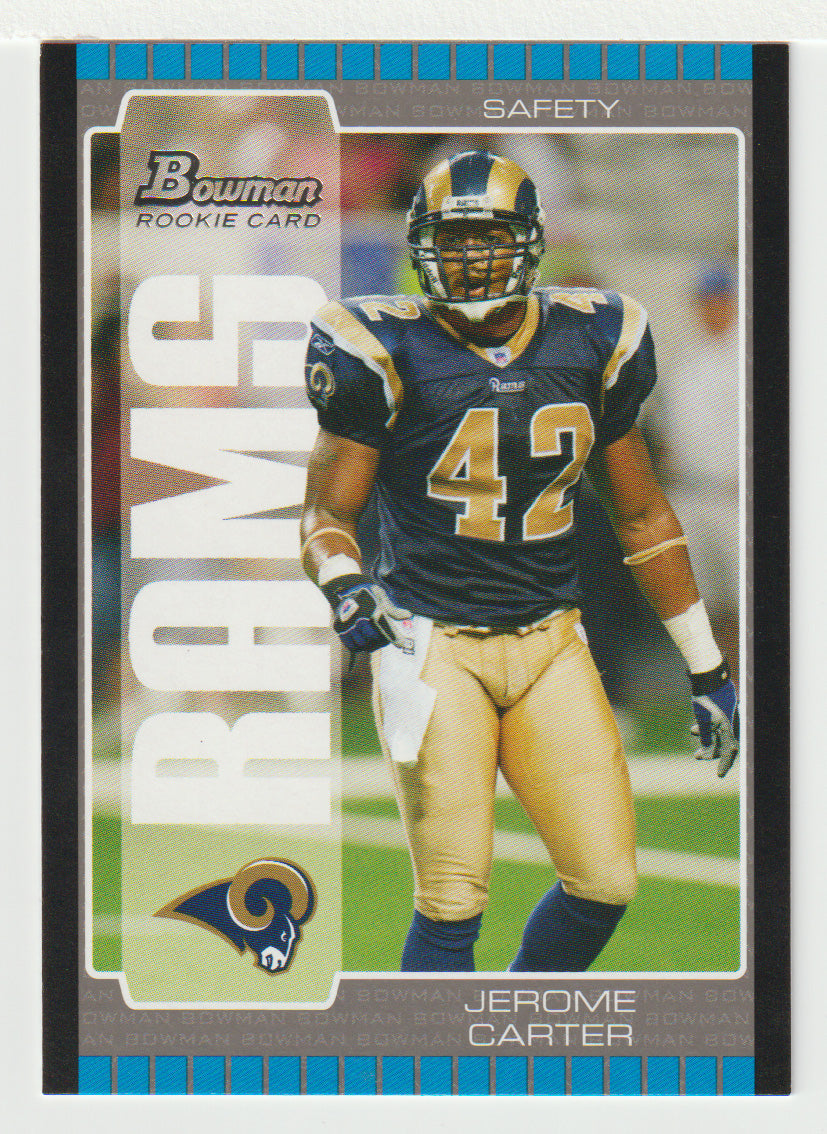 Jerome Carter RC - St. Louis Rams (NFL Football Card) 2005 Bowman # 264 Mint