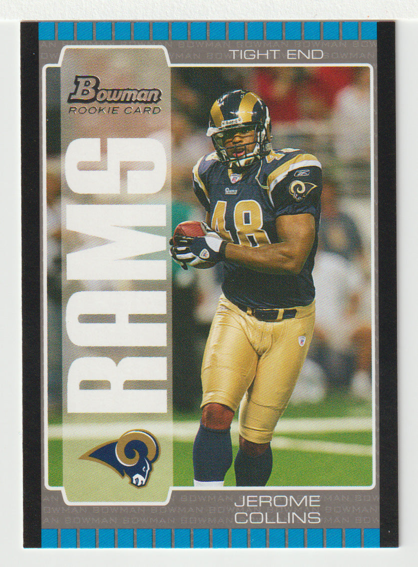 Jerome Collins RC - St. Louis Rams (NFL Football Card) 2005 Bowman # 268 Mint