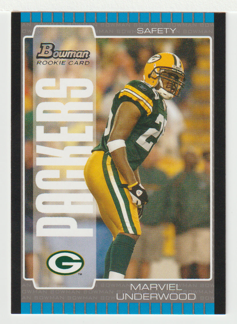 Marviel Underwood RC - Green Bay Packers (NFL Football Card) 2005 Bowman # 273 Mint