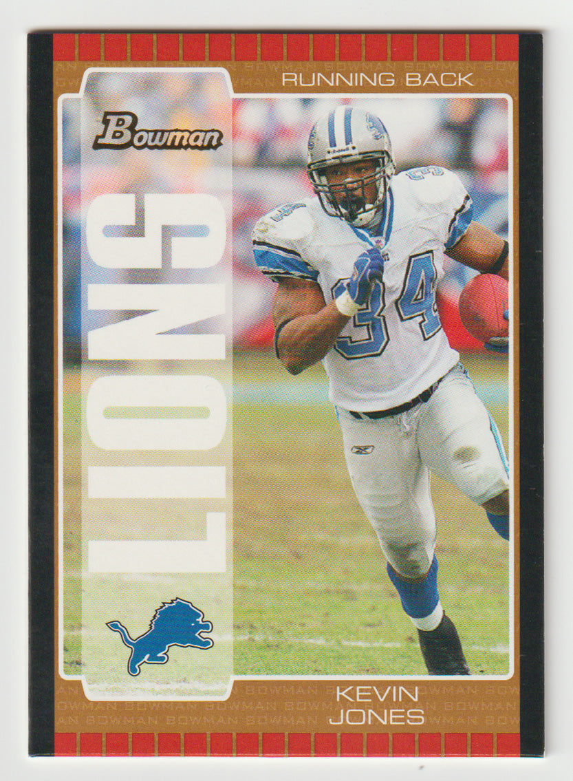 Kevin Jones - Detroit Lions - Bronze (NFL Football Card) 2005 Bowman # 66 Mint