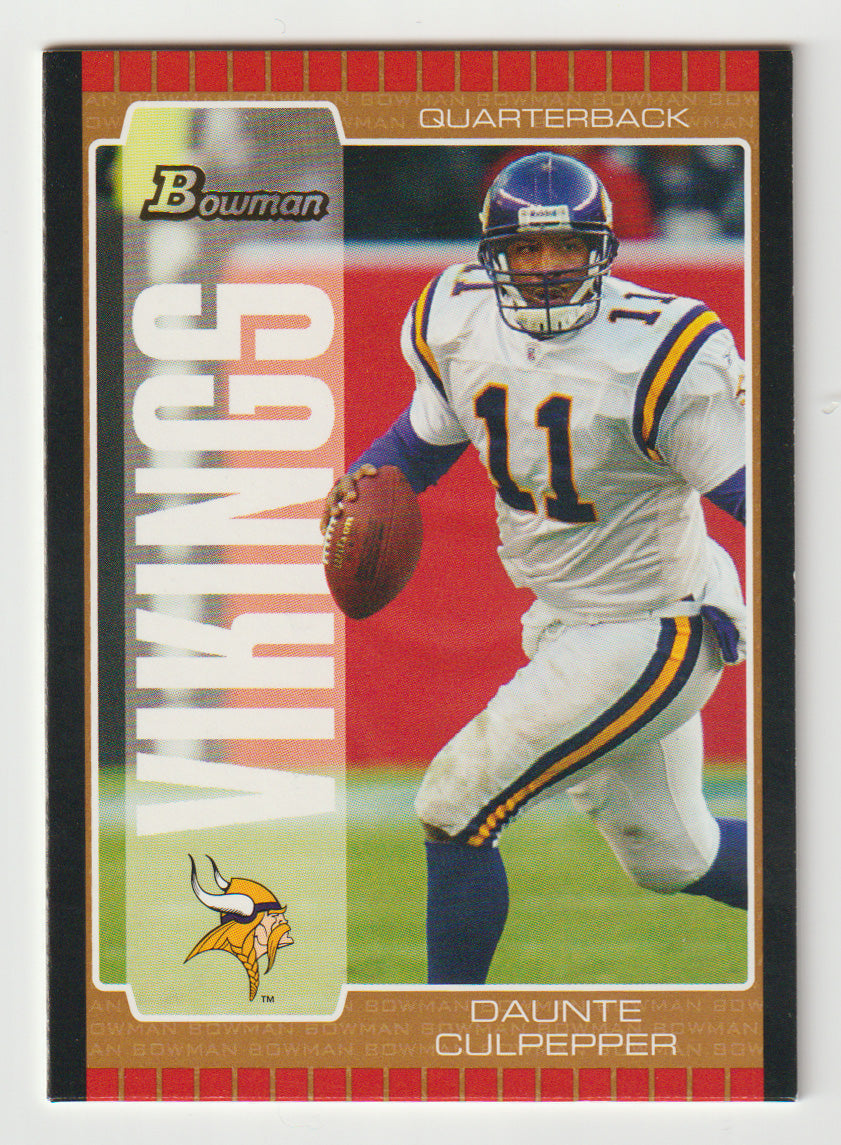 Daunte Culpepper - Minnesota Vikings - Bronze (NFL Football Card) 2005 Bowman # 88 Mint