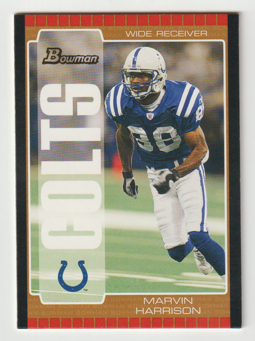 Marvin Harrison - Indianapolis Colts - Bronze (NFL Football Card) 2005 Bowman # 102 Mint