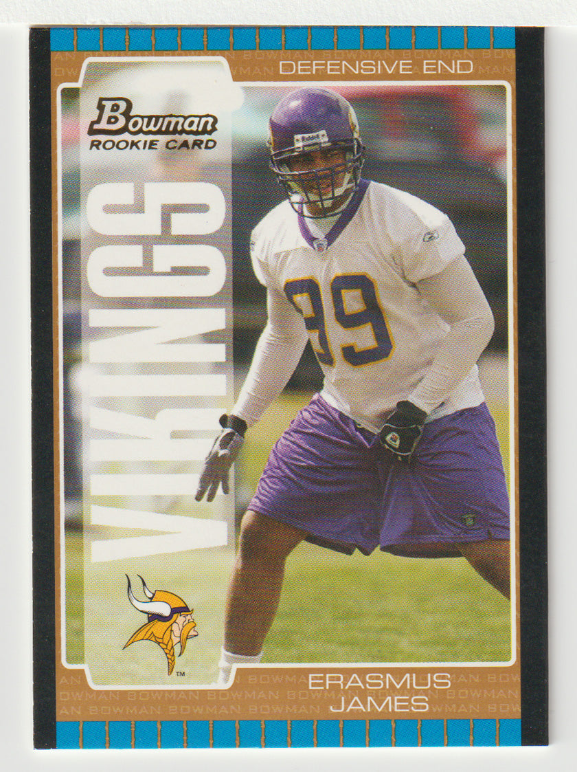 Erasmus James - Minnesota Vikings - Bronze (NFL Football Card) 2005 Bowman # 137 Mint