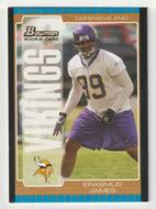 Erasmus James - Minnesota Vikings - Bronze (NFL Football Card) 2005 Bowman # 137 Mint