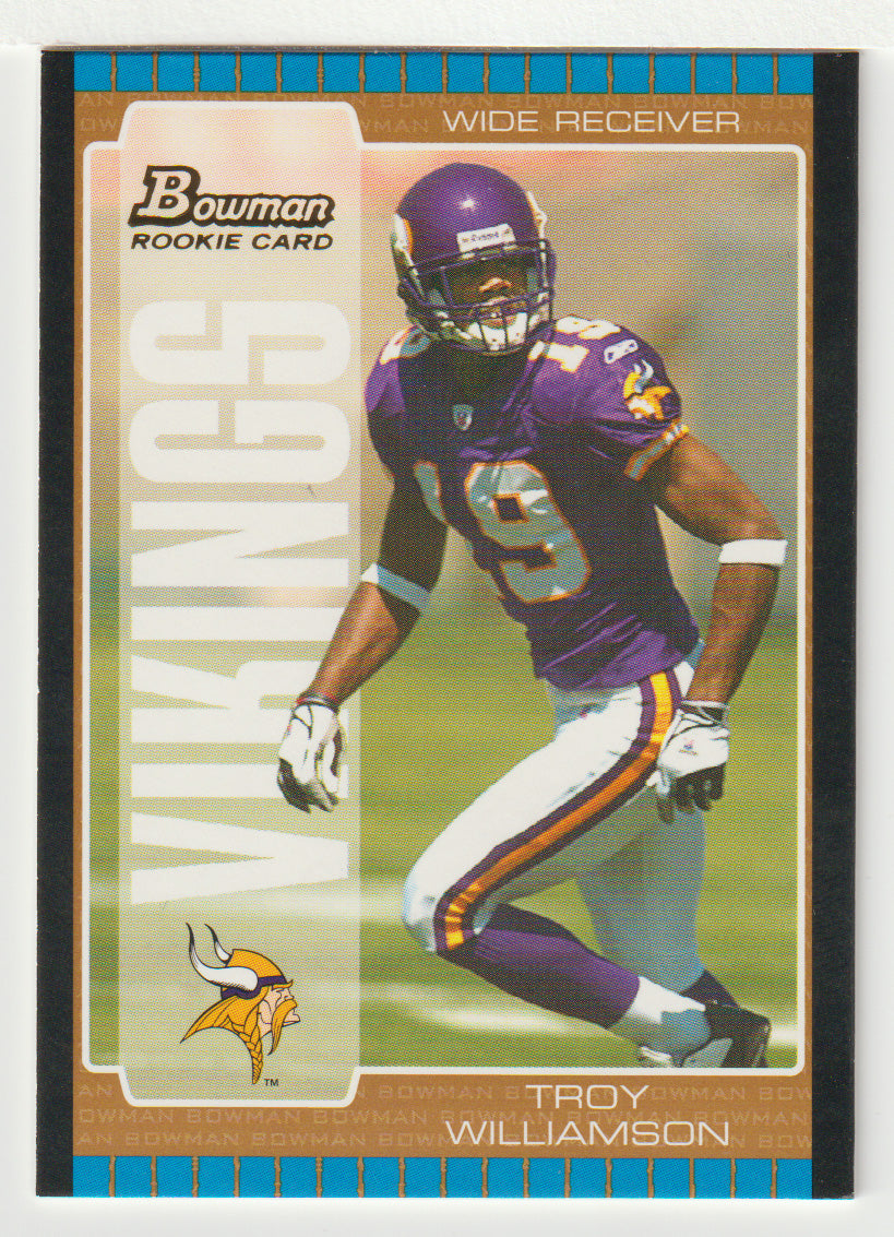 Troy Williamson - Minnesota Vikings - Bronze (NFL Football Card) 2005 Bowman # 142 Mint