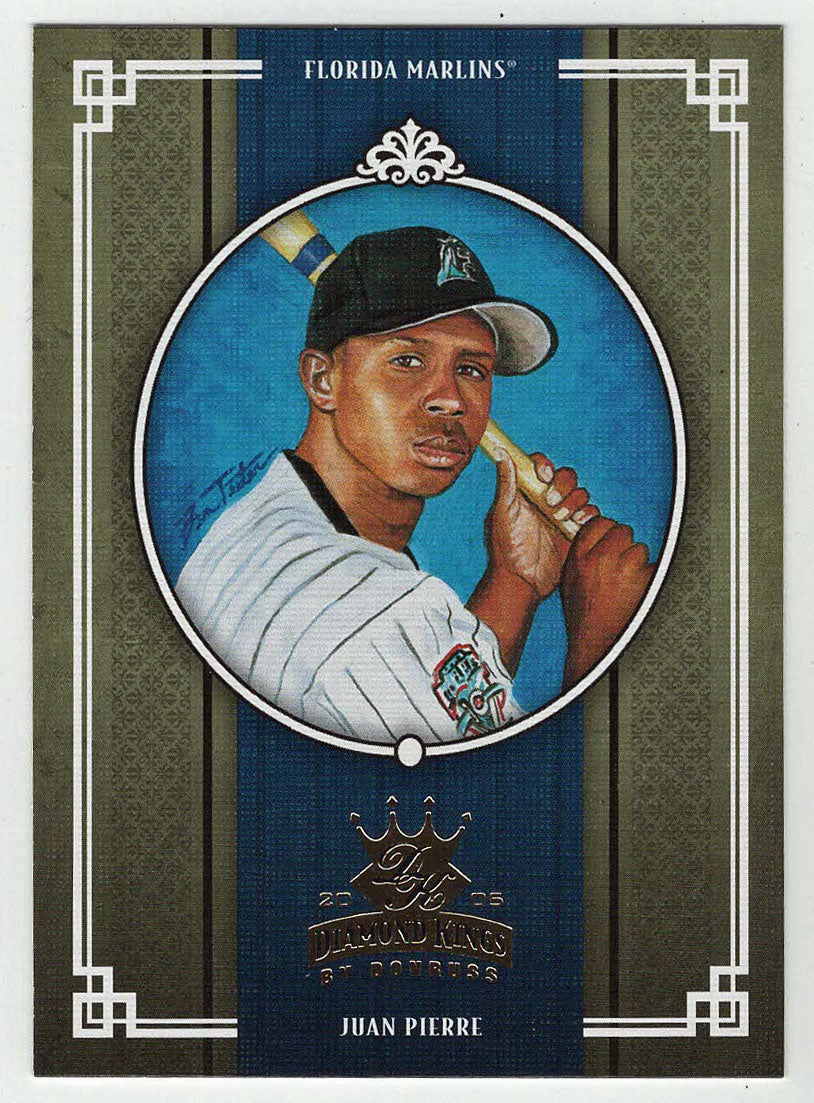 Juan Pierre - Florida Marlins (MLB Baseball Card) 2005 Donruss Diamond Kings # 99 Mint