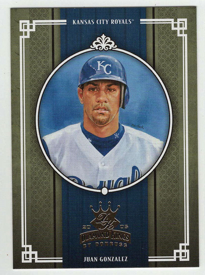 Juan Gonzalez - Kansas City Royals (MLB Baseball Card) 2005 Donruss Diamond Kings # 114 Mint
