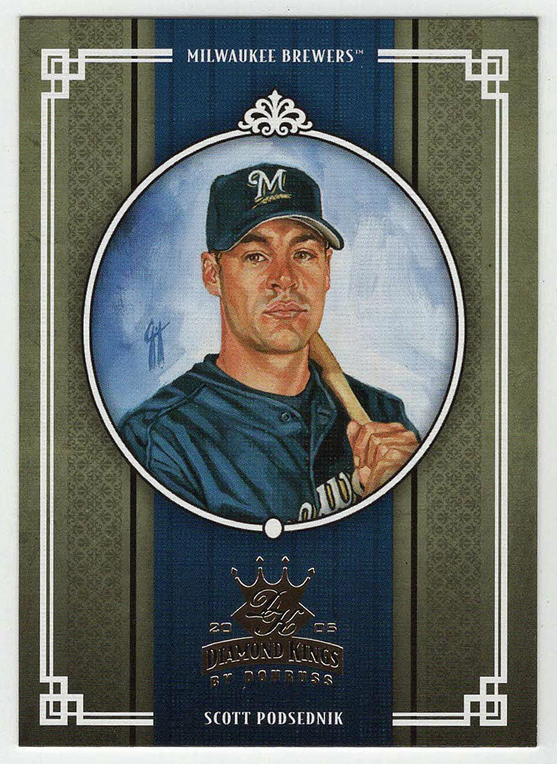 Scott Podsednik - Milwaukee Brewers (MLB Baseball Card) 2005 Donruss Diamond Kings # 123 Mint