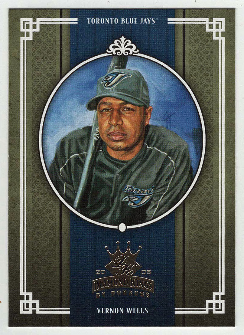 Vernon Wells - Toronto Blue Jays (MLB Baseball Card) 2005 Donruss Diamond Kings # 242 Mint