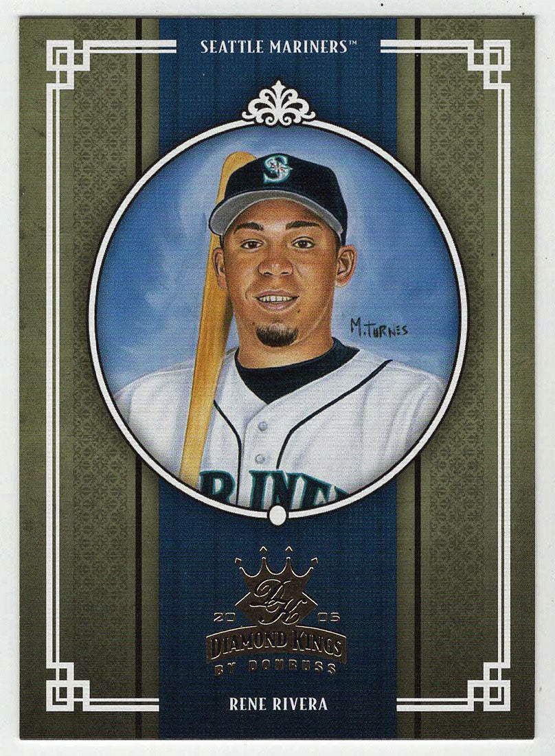 Rene Rivera - Seattle Mariners (MLB Baseball Card) 2005 Donruss Diamond Kings # 244 Mint
