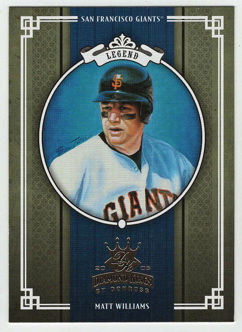 Matt Williams - San Francisco Giants (MLB Baseball Card) 2005 Donruss Diamond Kings # 299 Mint