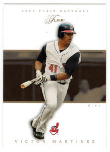 Victor Martinez - Cleveland Indians (MLB Baseball Card) 2005 Fleer Flair # 18 Mint