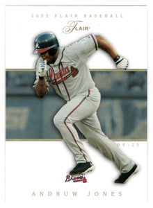 Andruw Jones - Atlanta Braves (MLB Baseball Card) 2005 Fleer Flair # 20 Mint