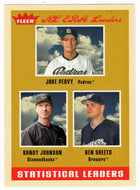 Jake Peavy - Randy Johnson - Ben Sheets - Statistical Leaders (MLB Baseball Card) 2005 Fleer Tradition # 2 Mint