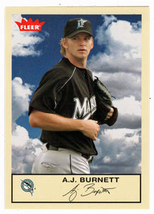 A.J. Burnett - Florida Marlins (MLB Baseball Card) 2005 Fleer Tradition # 77 Mint