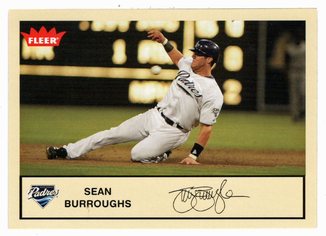 Sean Burroughs - San Diego Padres (MLB Baseball Card) 2005 Fleer Tradition # 80 Mint