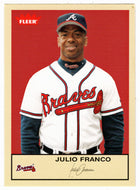 Julio Franco - Atlanta Braves (MLB Baseball Card) 2005 Fleer Tradition # 85 Mint