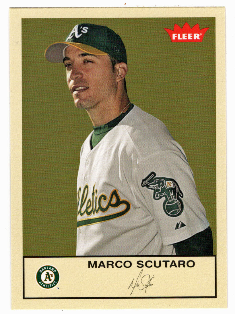 Marcos Scutaro - Oakland Athletics (MLB Baseball Card) 2005 Fleer Tradition # 90 Mint