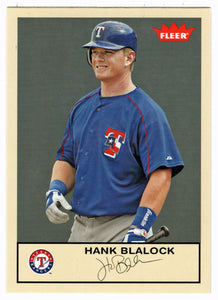 Hank Blalock - Texas Rangers (MLB Baseball Card) 2005 Fleer Tradition # 106 Mint
