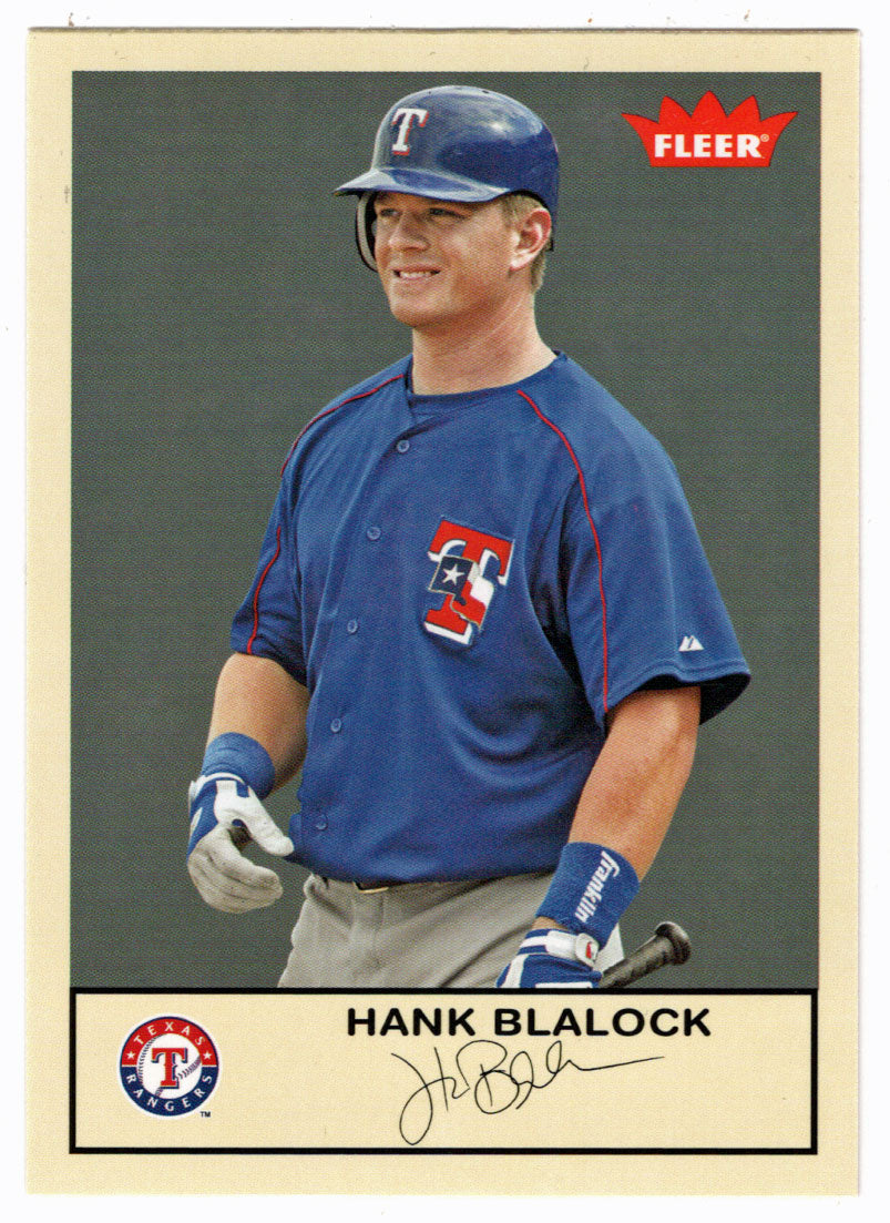 Hank Blalock - Texas Rangers (MLB Baseball Card) 2005 Fleer Tradition # 106 Mint