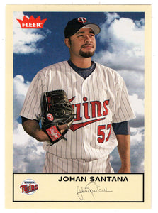Johan Santana - Minnesota Twins (MLB Baseball Card) 2005 Fleer Tradition # 124 Mint