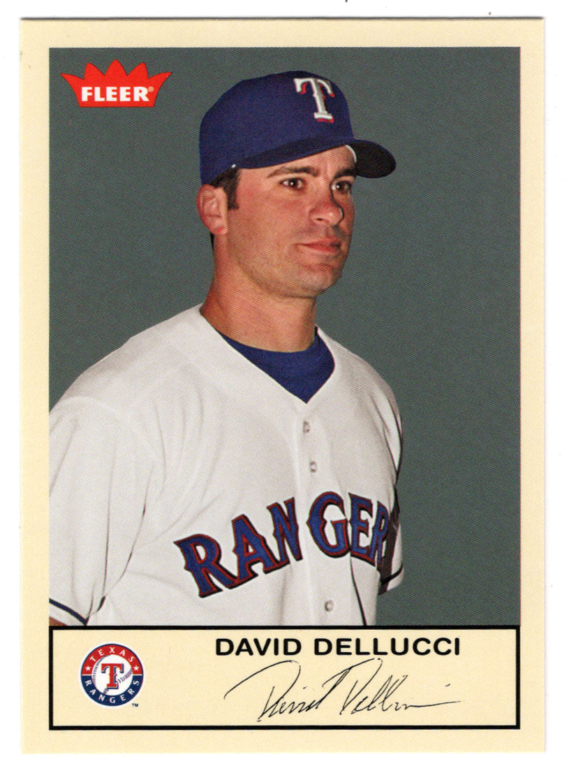 David Dellucci - Texas Rangers (MLB Baseball Card) 2005 Fleer Tradition # 140 Mint