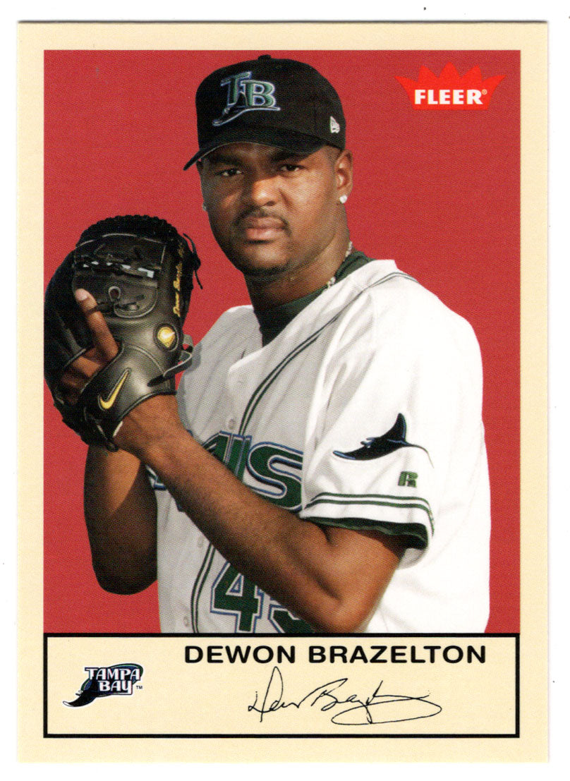 Dewon Brazelton - Tampa Bay Devil Rays (MLB Baseball Card) 2005 Fleer Tradition # 182 Mint