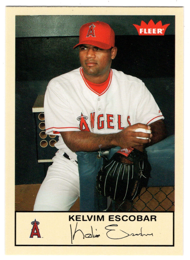 Kelvim Escobar - Anaheim Angels (MLB Baseball Card) 2005 Fleer Tradition # 195 Mint