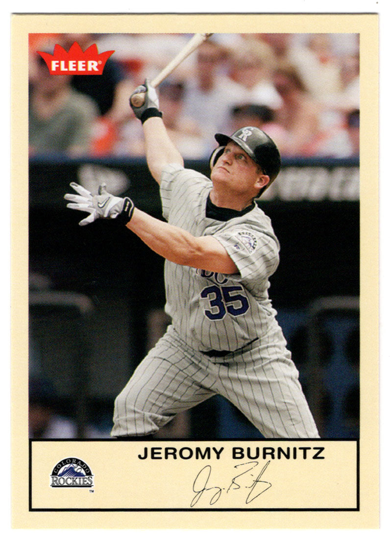 Jeromy Burnitz - Colorado Rockies (MLB Baseball Card) 2005 Fleer Tradition # 200 Mint