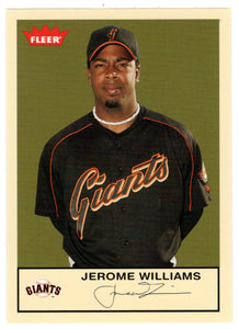 Jerome Williams - San Francisco Giants (MLB Baseball Card) 2005 Fleer Tradition # 209 Mint