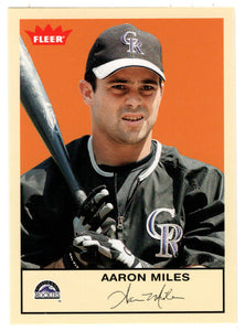 Aaron Miles - Colorado Rockies (MLB Baseball Card) 2005 Fleer Tradition # 222 Mint