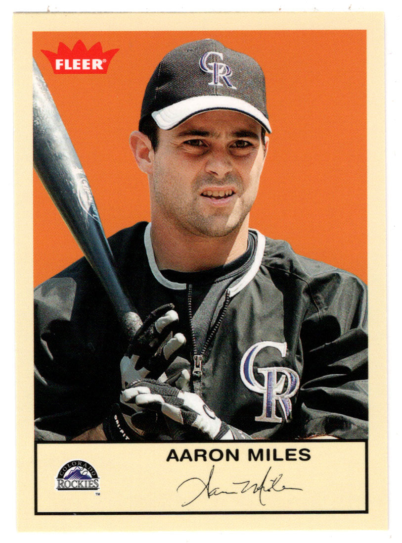 Aaron Miles - Colorado Rockies (MLB Baseball Card) 2005 Fleer Tradition # 222 Mint
