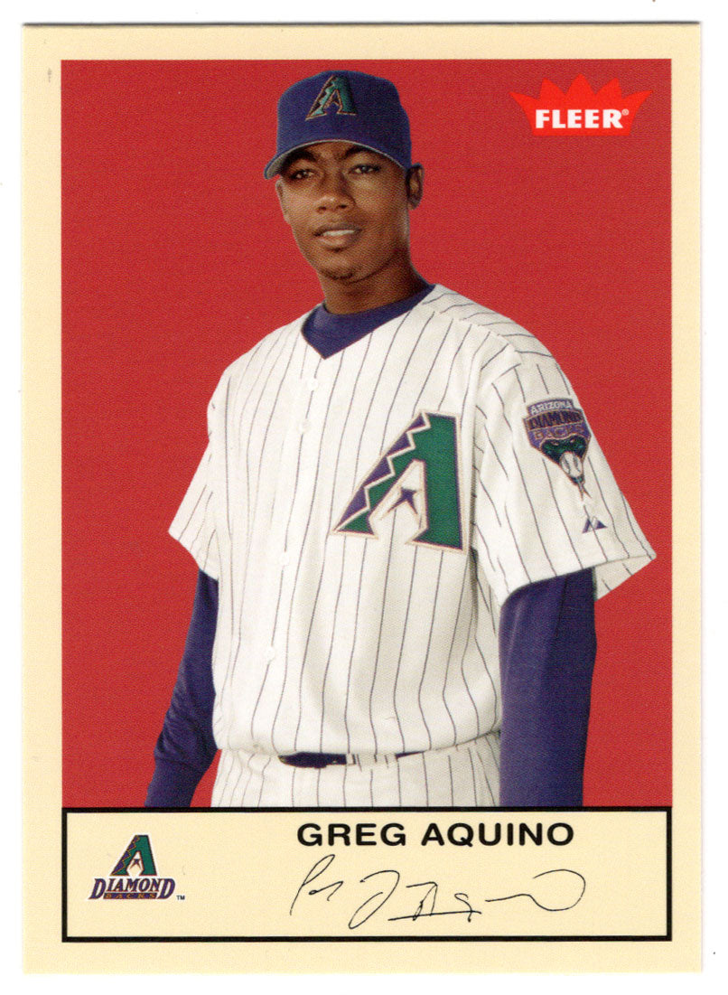 Greg Aquino - Arizona Diamondbacks (MLB Baseball Card) 2005 Fleer Tradition # 254 Mint