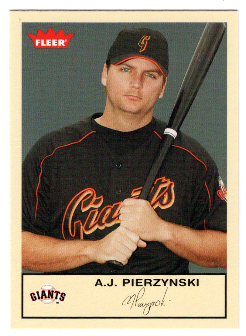 A.J. Pierzynski - San Francisco Giants (MLB Baseball Card) 2005 Fleer Tradition # 290 Mint