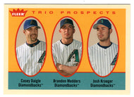 Casey Daigle - Brandon Medders - Josh Kroeger - Arizona Diamondbacks - Top Prospects (MLB Baseball Card) 2005 Fleer Tradition # 302 Mint