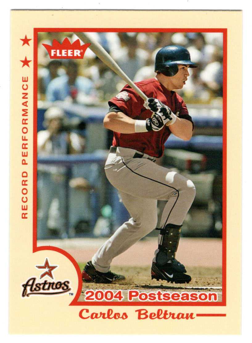 Carlos Beltran - Houston Astros - Record Performance (MLB Baseball Card) 2005 Fleer Tradition # 344 Mint