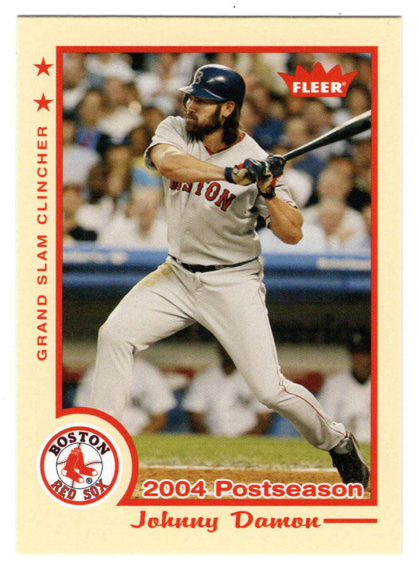 Johnny Damon - Boston Red Sox - Record Performance (MLB Baseball Card) 2005 Fleer Tradition # 345 Mint