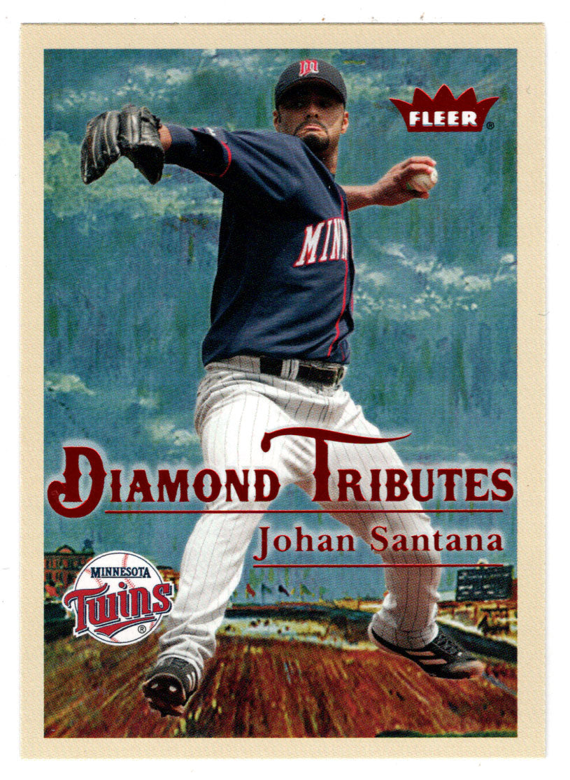 Johan Santana - Minnesota Twins - Diamond Tributes (MLB Baseball Card) 2005 Fleer Tradition # 6 Mint