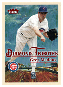 Greg Maddux - Chicago Cubs - Diamond Tributes (MLB Baseball Card) 2005 Fleer Tradition # 10 Mint