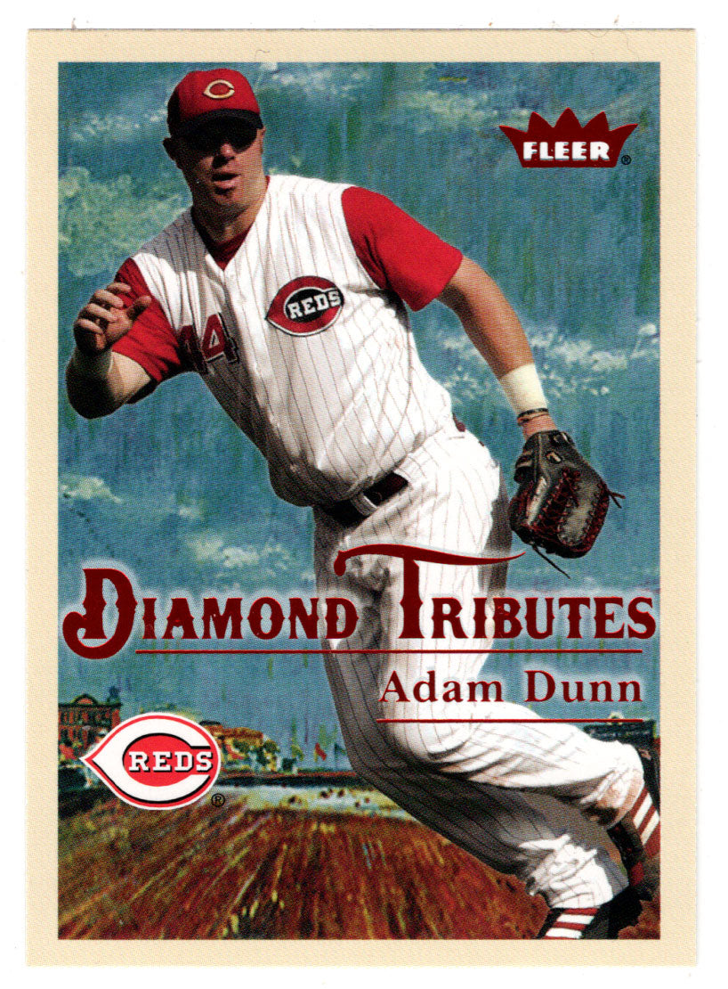 Adam Dunn - Cincinnati Reds - Diamond Tributes (MLB Baseball Card) 2005 Fleer Tradition # 19 Mint