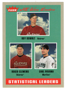 Roger Clemens - Carl Pavano - Roy Oswalt - Statistical Leaders - Gray Backs (MLB Baseball Card) 2005 Fleer Tradition # 4 Mint