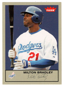 Milton Bradley - Los Angeles Dodgers - Gray Backs (MLB Baseball Card) 2005 Fleer Tradition # 25 Mint