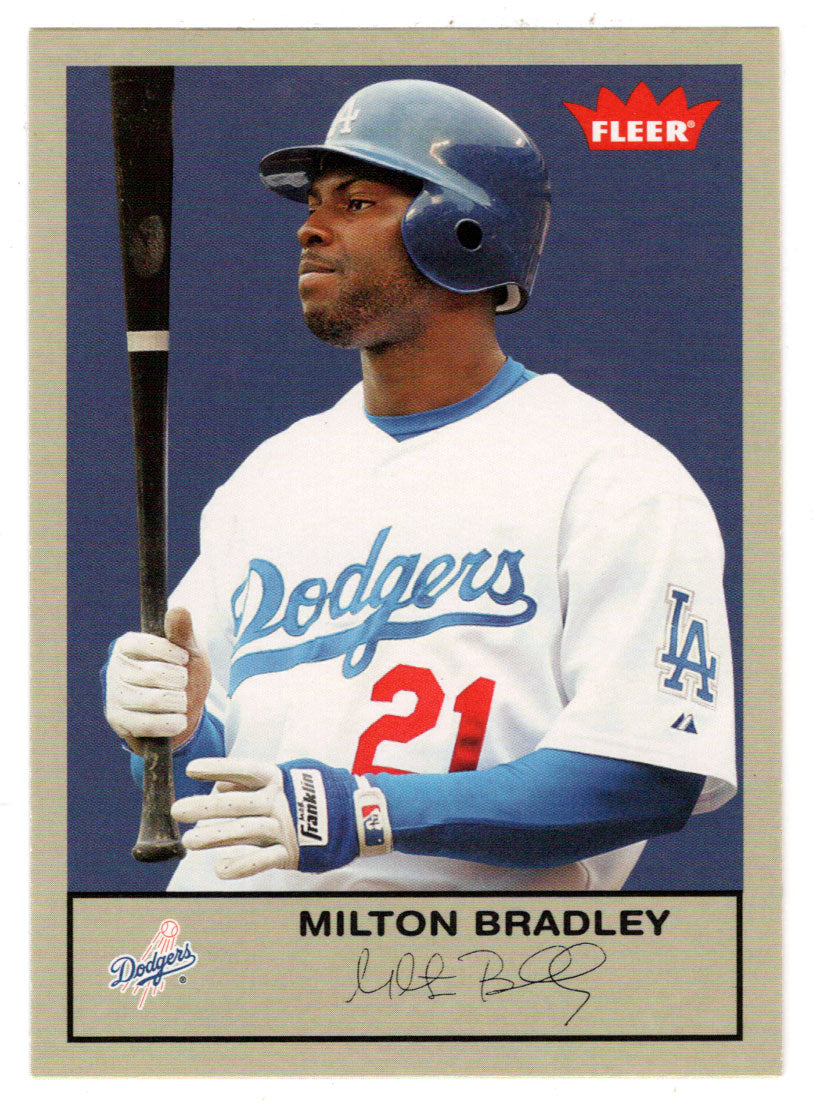 Milton Bradley - Los Angeles Dodgers - Gray Backs (MLB Baseball Card) 2005 Fleer Tradition # 25 Mint